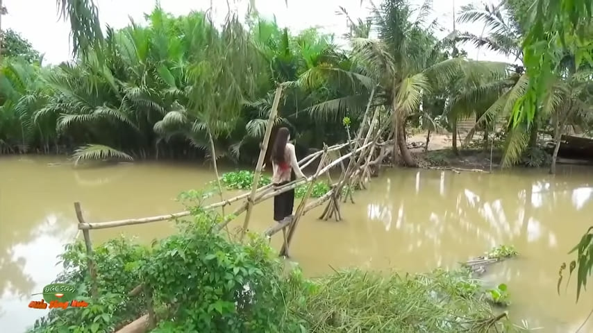 A monkey bridge in Vietnam’s Southwest - Cầu khỉ miền Tây