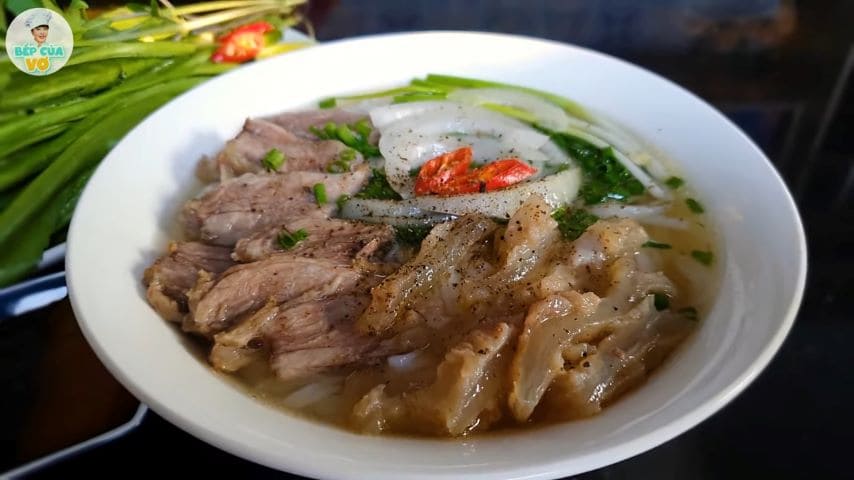 phở with rice, phở cơm nguội