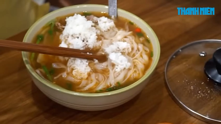 Phở with rice