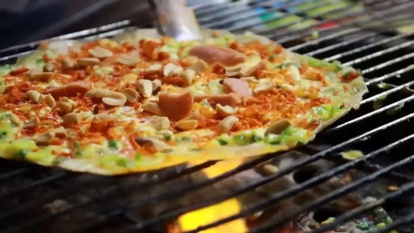 Grilled Rice Paper in Đà Lạt