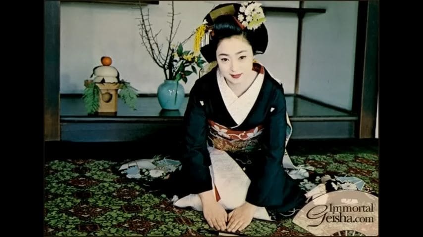 maiko in ozashiki tiệc đêm