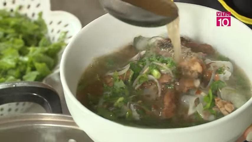 rice paper soup with perch