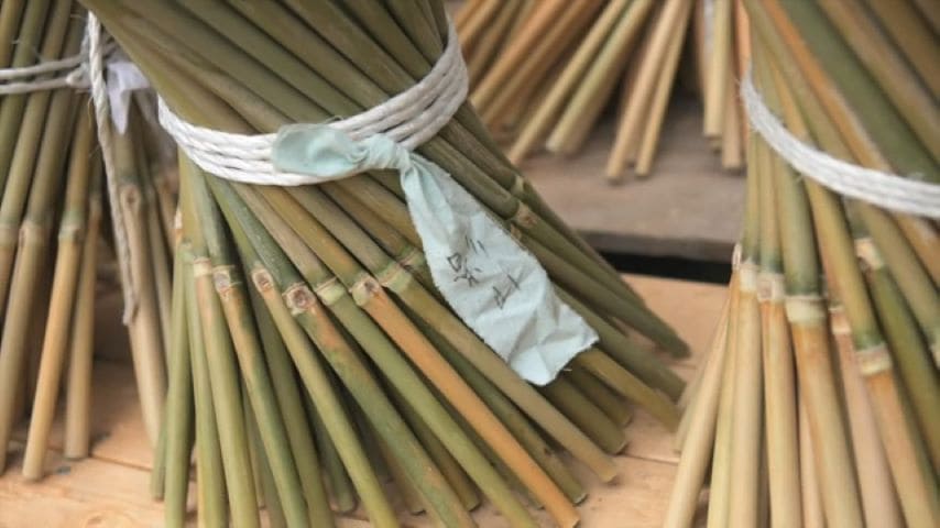 Small bamboo for Edo-style uchiwa