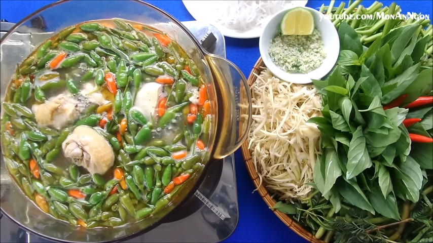 lẩu ớt xanh, Bird’s eye chili hotpot