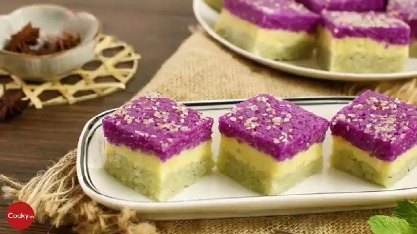 Three-layer sweet sticky rice