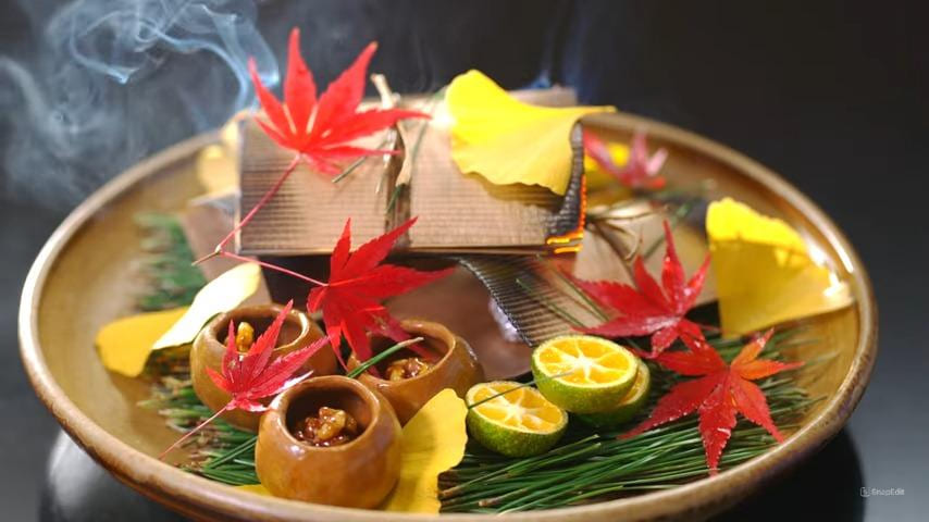 Kaiseki ryori: Grilled fish of autumn