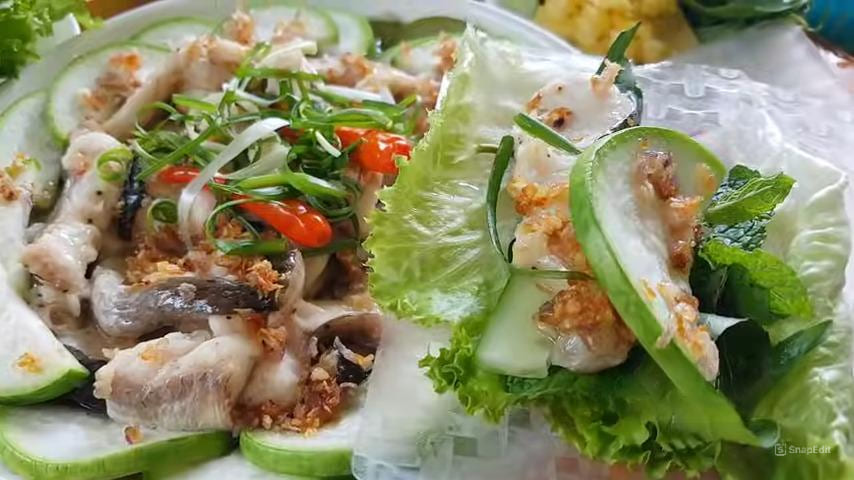 cuốn cá, Gourd-steamed fish