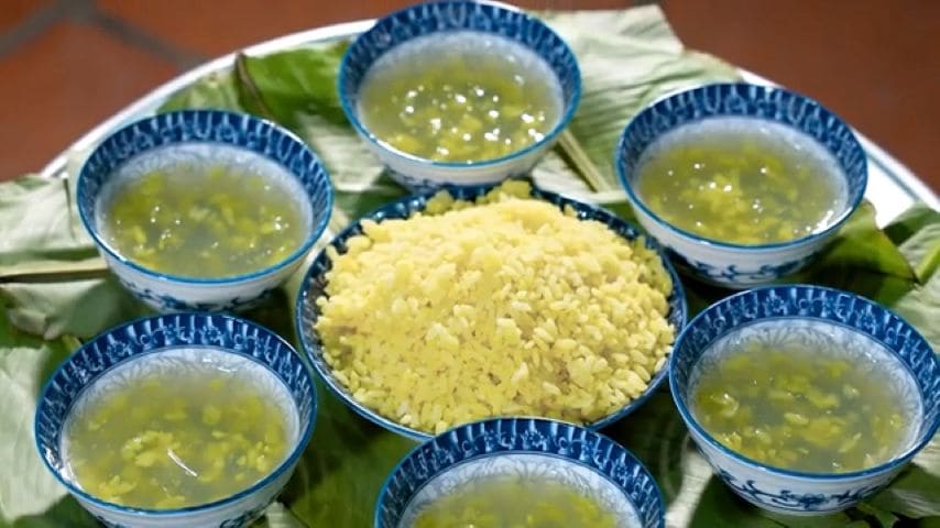 Xôi vò and chè hoa cau