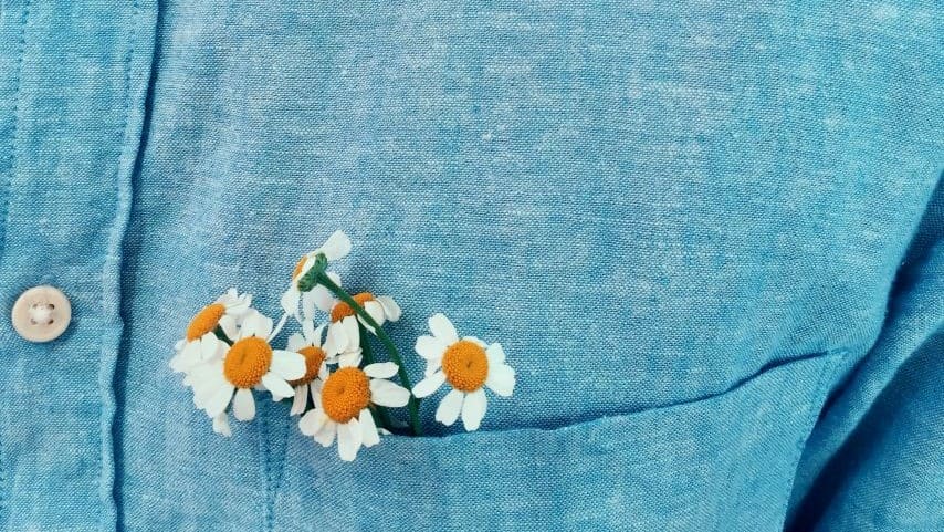 áo xanh - Blue shirt