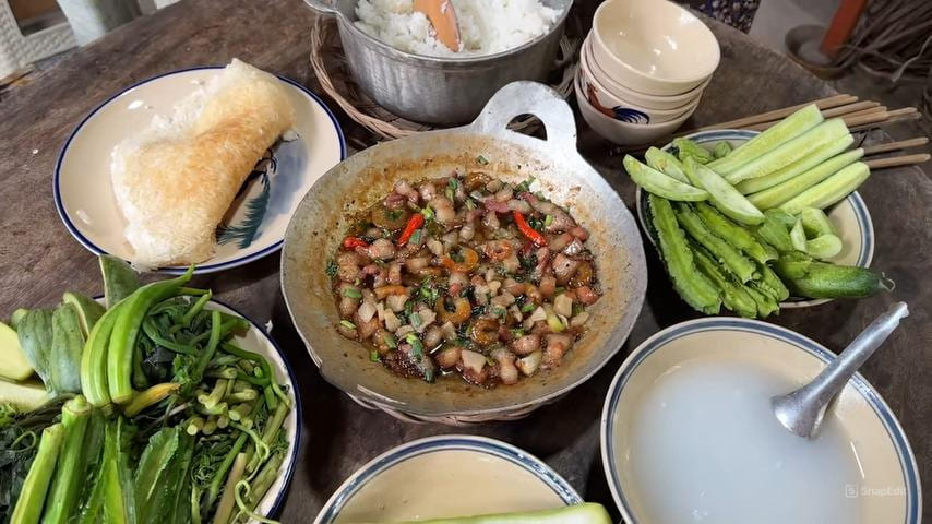 A Vietnamese meal