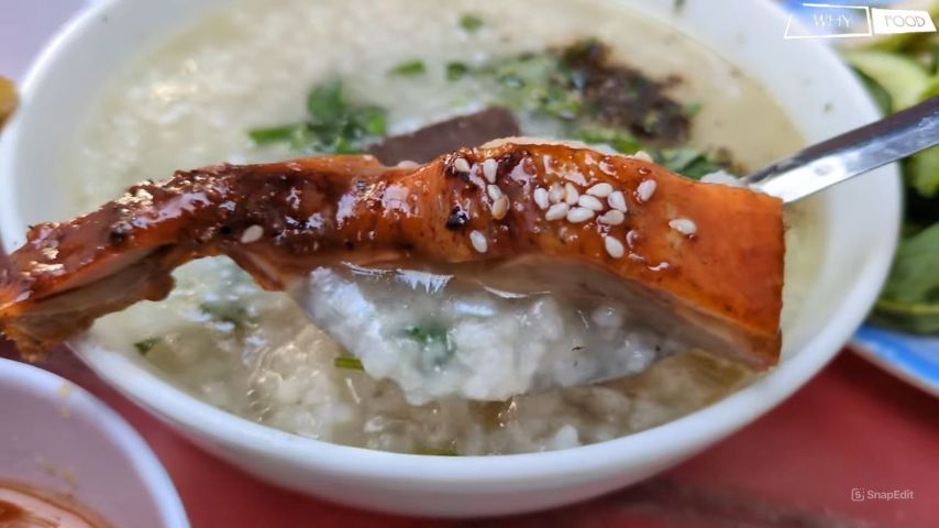 Cháo vịt nướng
